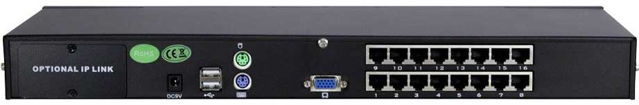 Mặt sau KVM Switch Angustos AR-UV16L