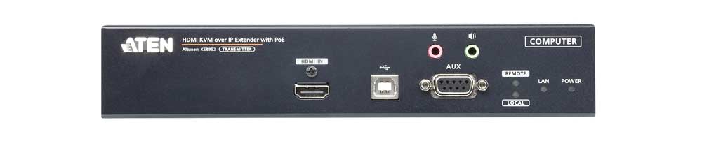 4K HDMI Single Display KVM over IP Extender with PoE ATEN KE8952T