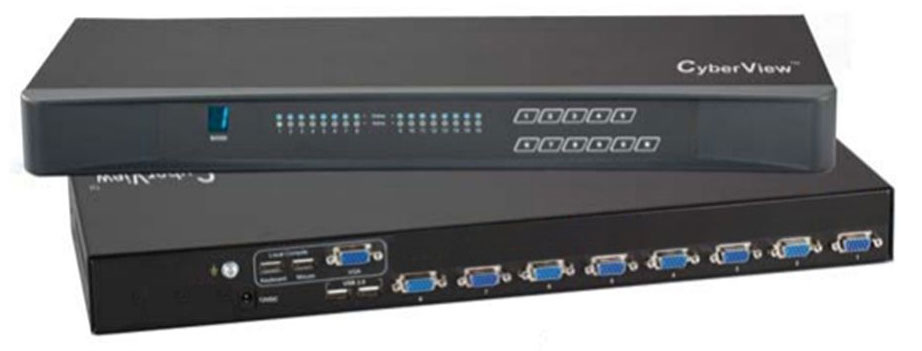Sản phẩm CyberView 8 Port VGA USB Hub KVM Switch (CV-801H)