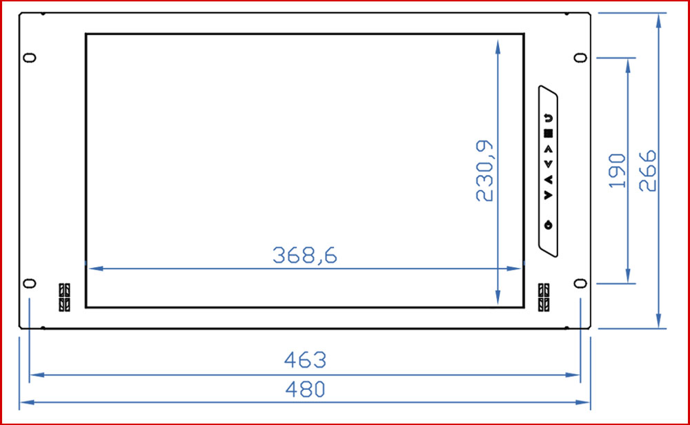 Layout CyberView 6U 16.2inch WUXGA Display Panel (RP-X617)