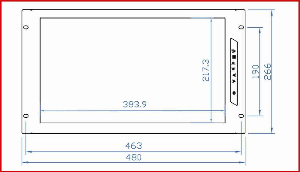 Layout 4K Display Panel CyberView RP-K617