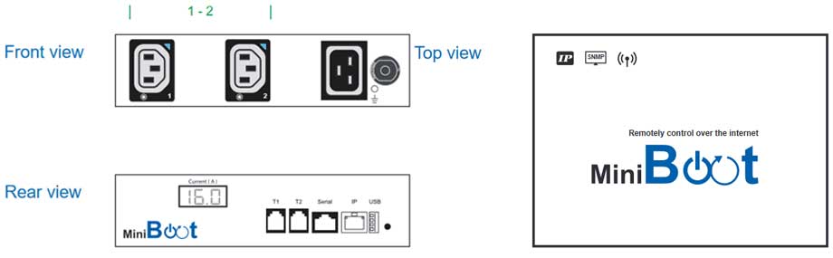 Layout thiết bị MiniBoot-2C13 16A
