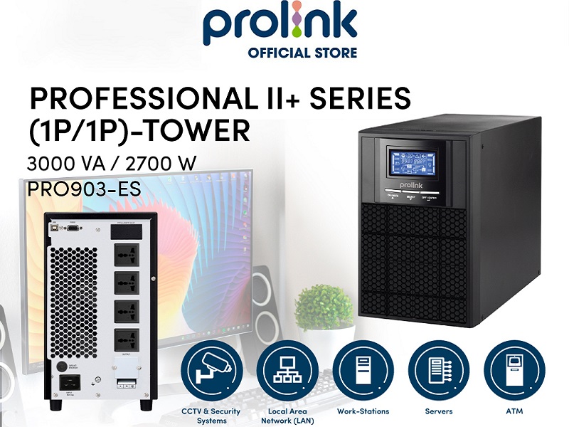Bộ lưu điện Prolink PRO903ES công suất 3KVA/2700W