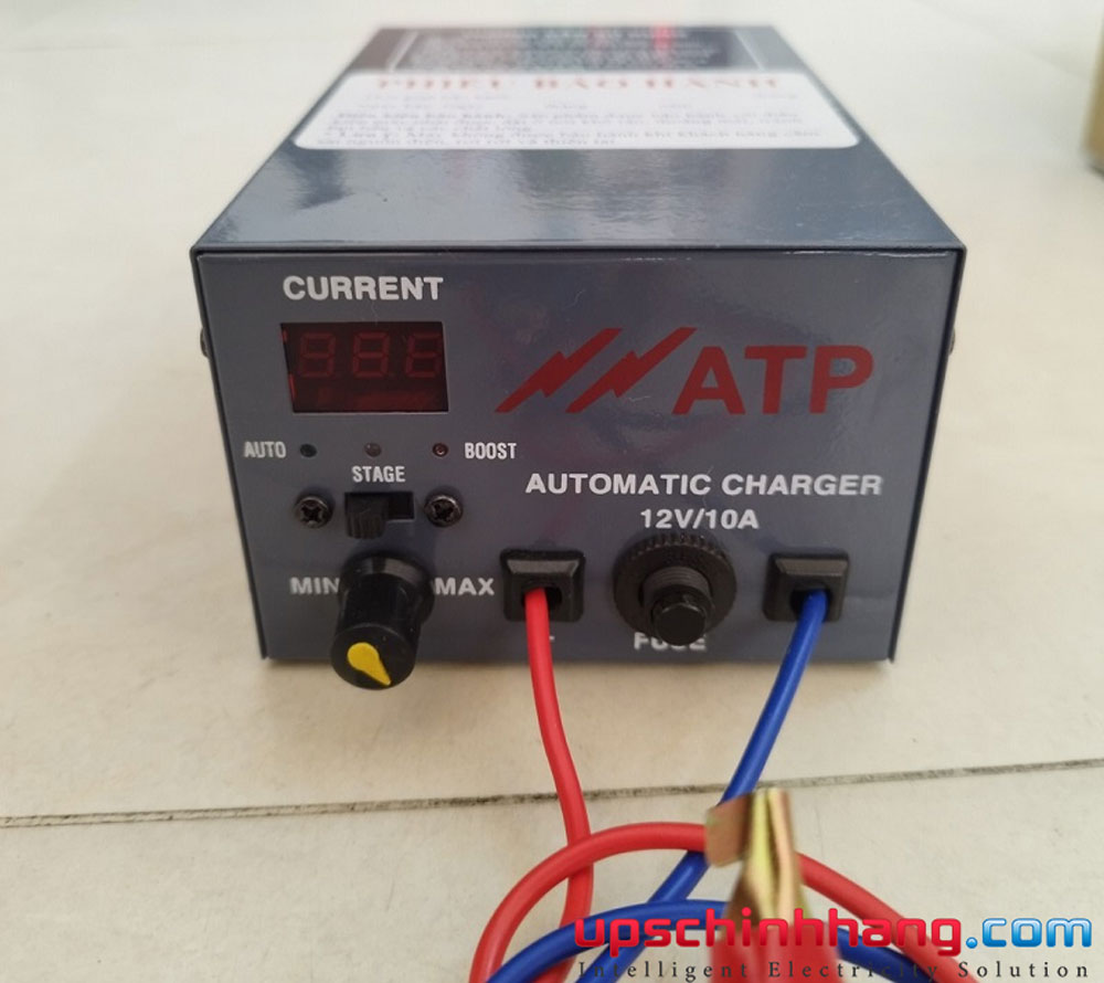 Máy nạp ắc quy ATP 12V 15A với 02 chế độ sạc Boost và Auto