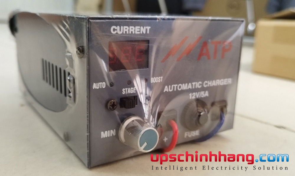 Máy nạp ắc quy ATP 12V 5A với 02 chế độ sạc Boost và Auto