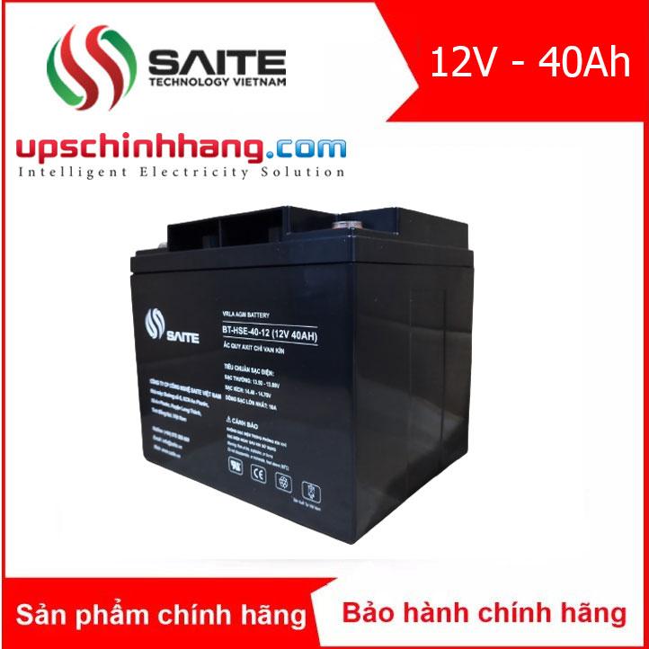 Bình ắc quy kín khí SAITE 12V - 40Ah (BT-HSE-40-12)