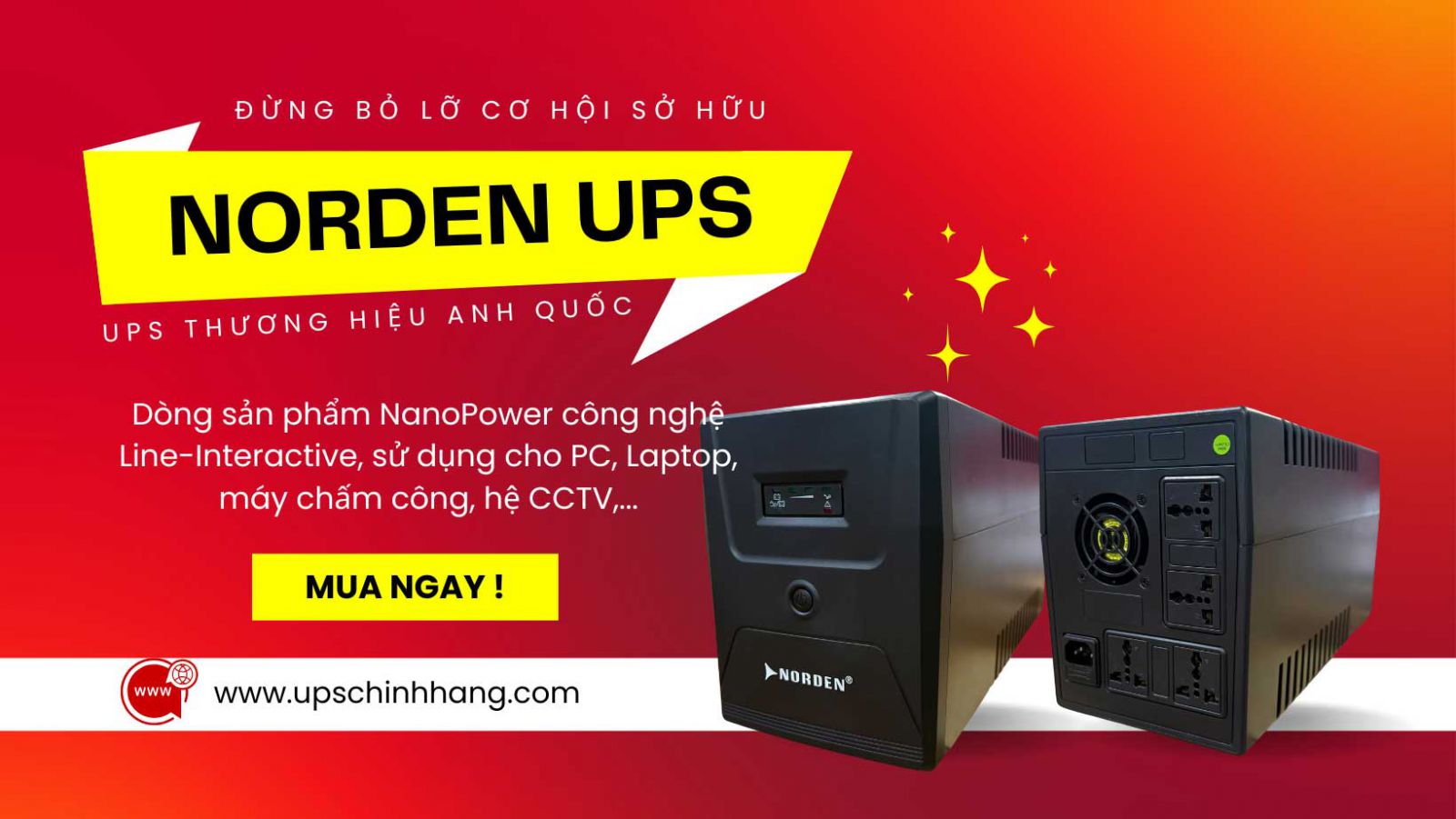 đặt mua hàng ups Norden dòng NanoPower CN2000N