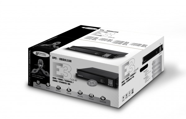 UPS INFOSEC E3 LCD RT - 2000VA
