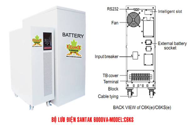 bộ lưu điện Santak C6KS