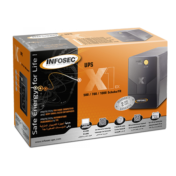UPS INFOSEC X1 EX USB 1000VA