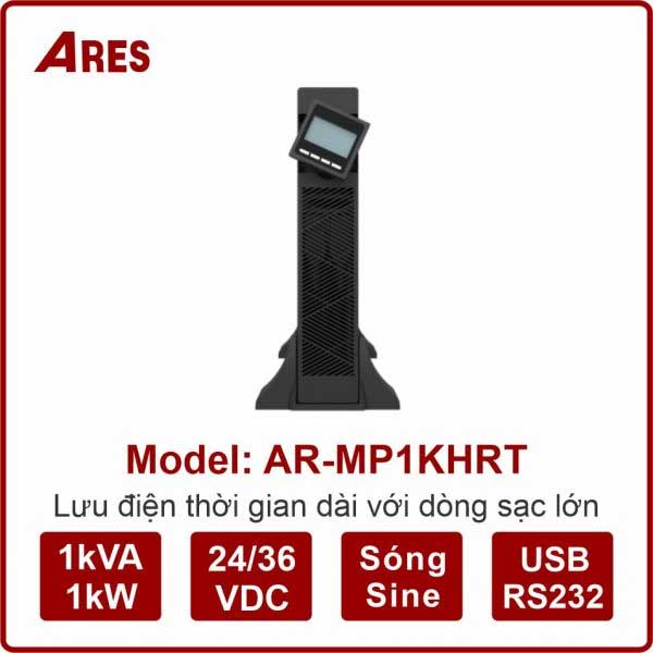 Bộ lưu điện ARES AR-MP1KHRT 1KVA/1KW True Online (PIN Ngoài)
