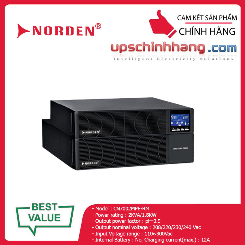 UPS NORDEN CN7002MPE-RM 2000VA/1800W