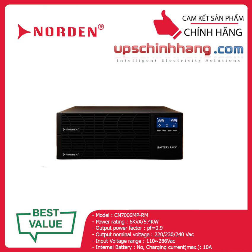 UPS NORDEN CN7006MP-RM 6000VA/5400W