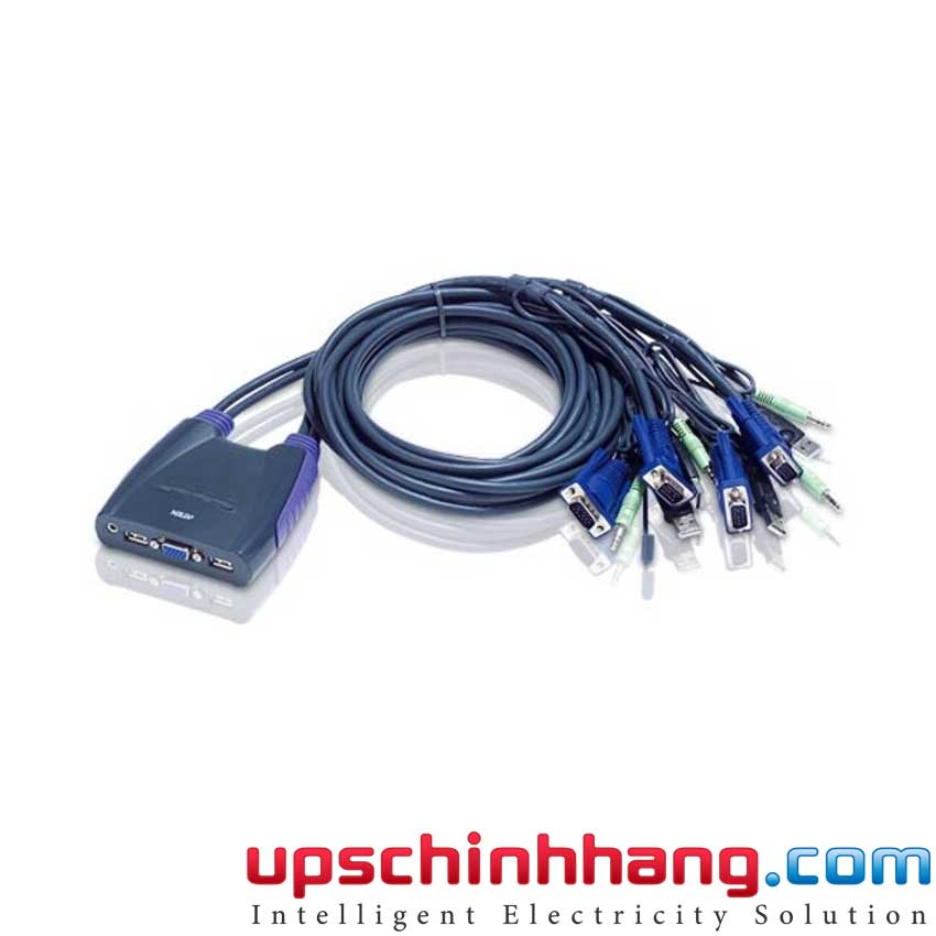ATEN CS64U - 4-Port USB VGA/Audio Cable KVM Switch (1.8m)