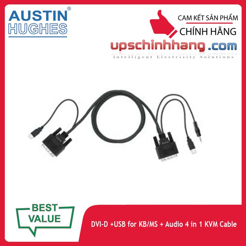 Austin Hughes Cyberview CI-6 | DVI-D USB KVM cable, 6FT