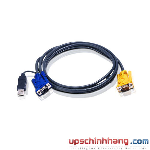 ATEN 2L-5202UP - 6 ft. PS/2 to USB Intelligent KVM Cable (1.8m)