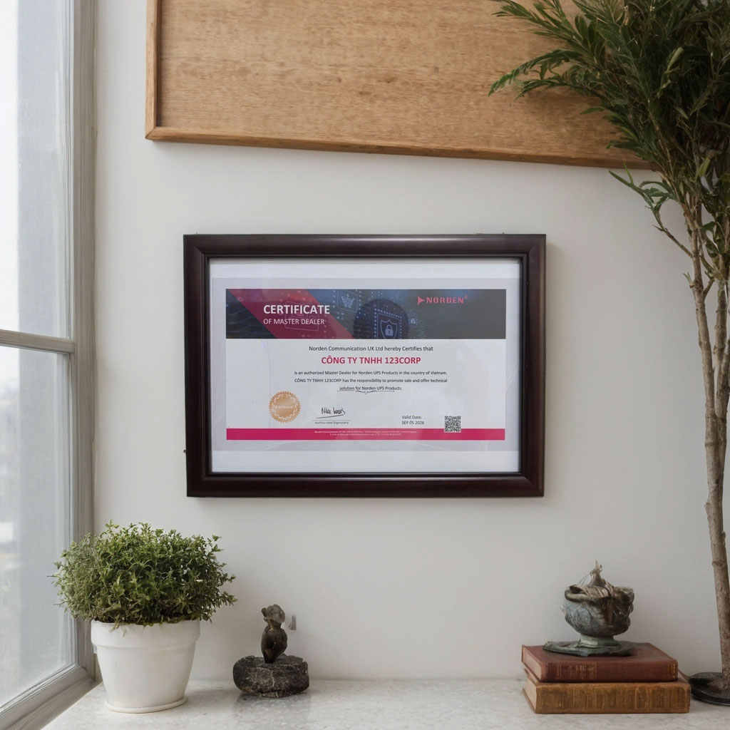 123CORP Norden Master Dealer Certificate