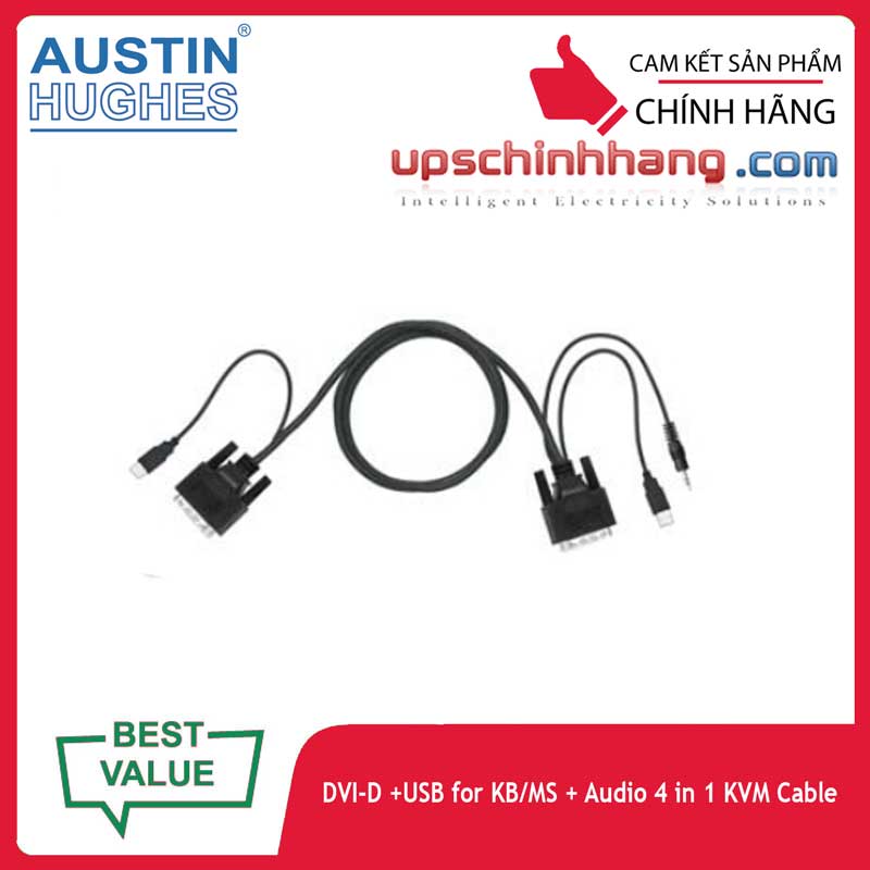 Austin Hughes Cyberview CI-15 | DVI-D USB KVM cable, 15FT