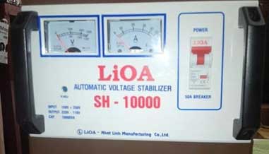 hình ảnh giao diện của ổn áp Lioa SH-10000