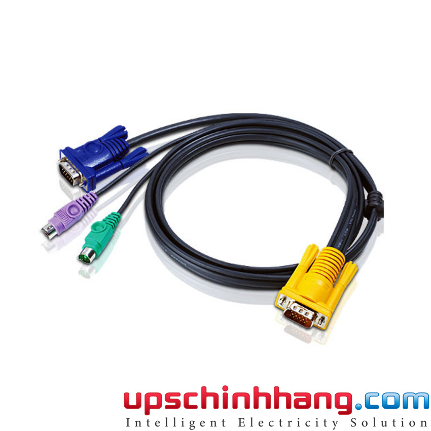 ATEN 2L-5201P - 1.2M PS/2 KVM Cable with 3 in 1 SPHD