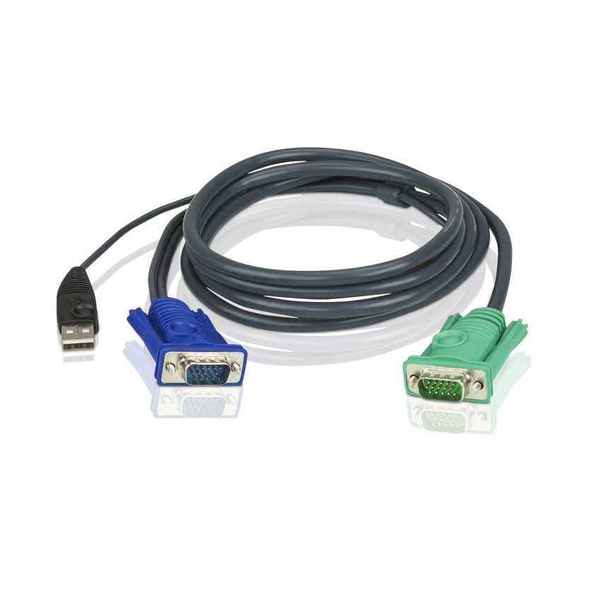 ATEN 2L-5201U - 1.2M USB KVM Cable with 3 in 1 SPHD