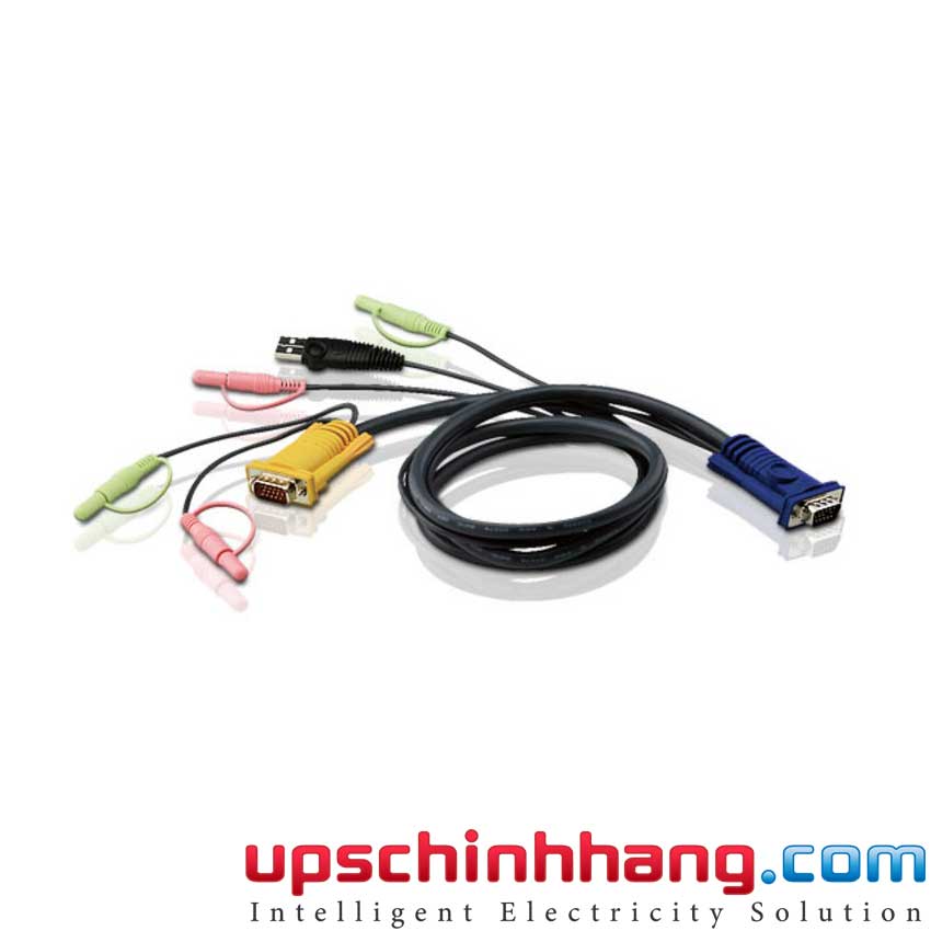 ATEN 2L-5301U - 1.2M USB KVM Cable with 3 in 1 SPHD and Audio