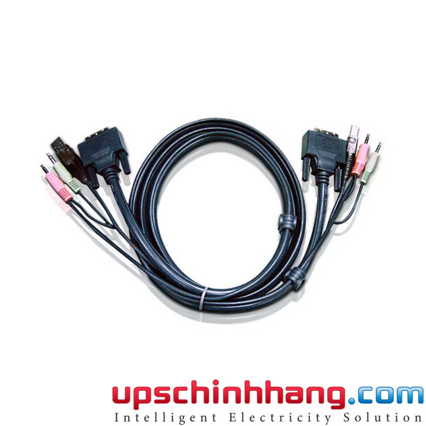 ATEN 2L-7D02UI - 1.8M USB DVI-I Single Link KVM Cable
