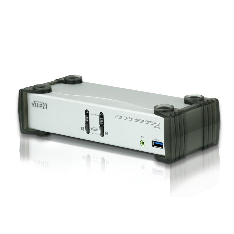 ATEN CS1912 - 2-Port USB DP/Audio KVMP/USB 3.0 Switch