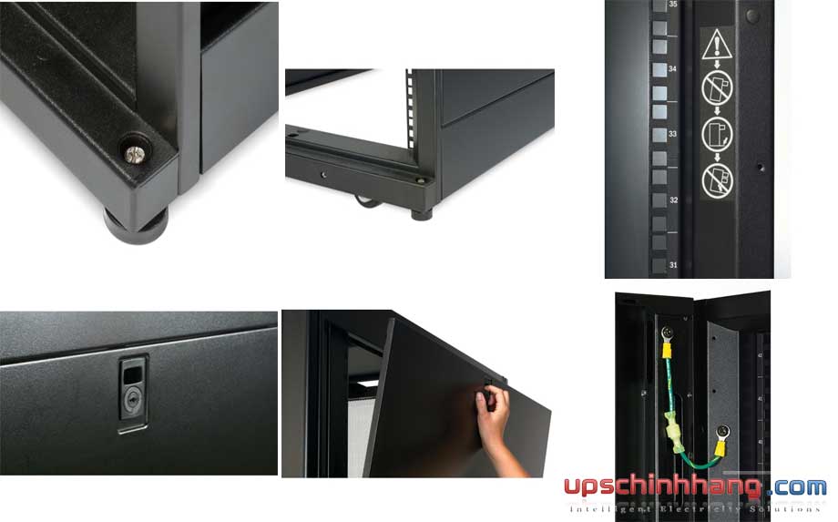 layout tủ rack APC dòng NeShelter AR3100