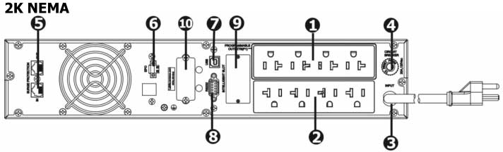 mặt sau UPS Maruson ULT-2KRTGME