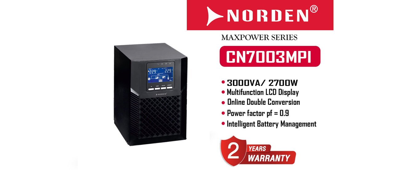 Tính năng bộ lưu điện Norden MaxPower CN7003MPI