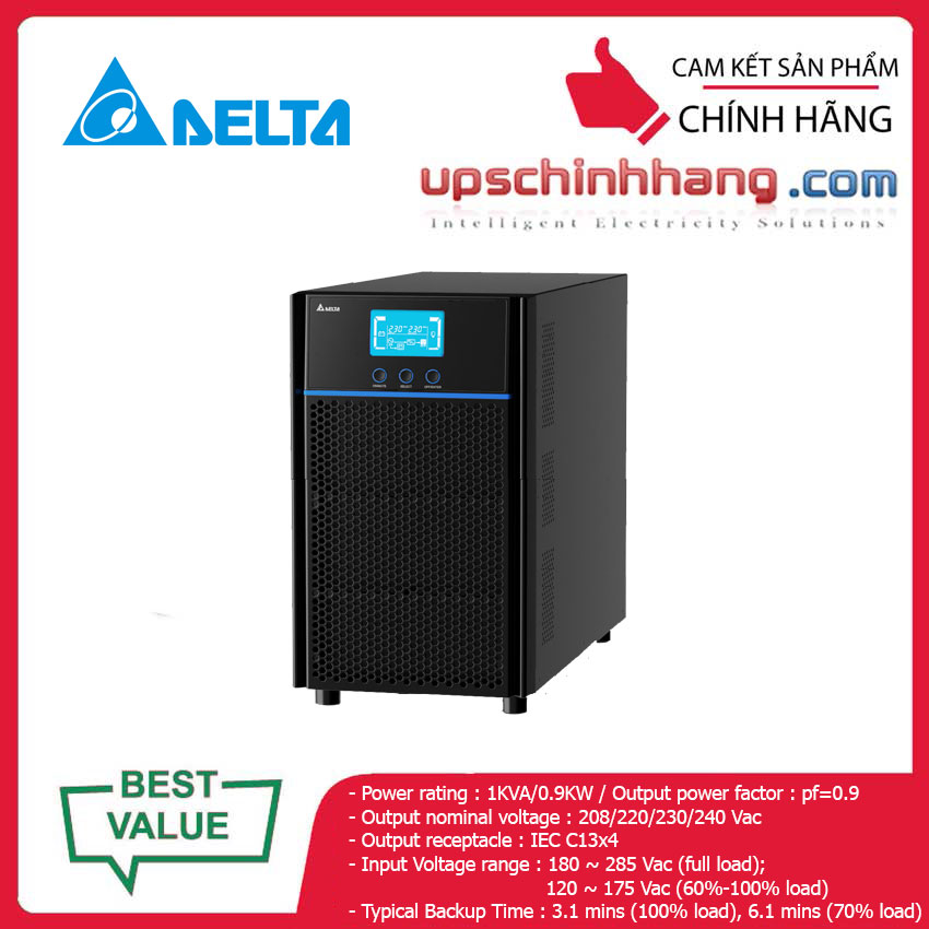 UPS DELTA NX-1K 1000VA/900W (UPA102N2NX0B035)