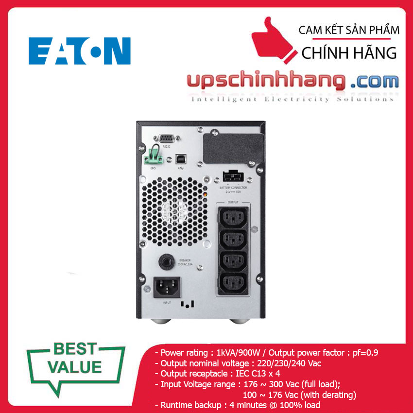 UPS EATON 9A1000I 1000VA/900W (9103-53974)