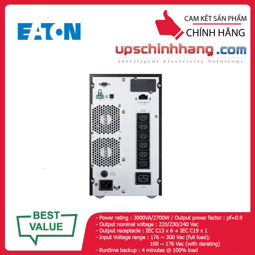 UPS EATON 9A3000I 3000VA/2700W (9103-83A46)