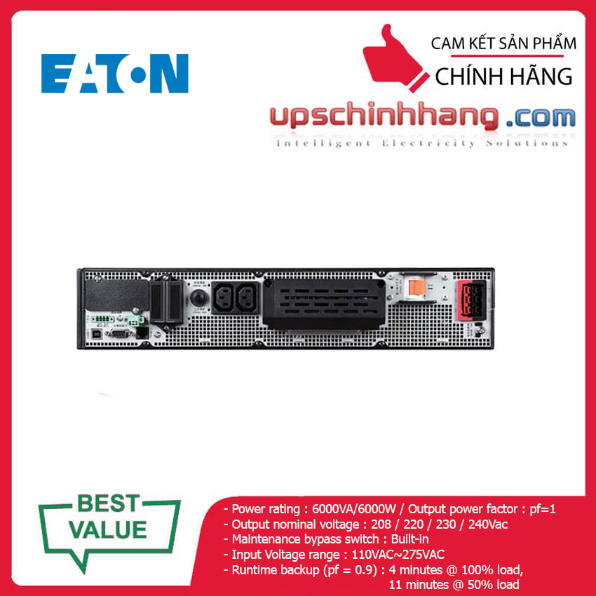 UPS EATON DXRT6KI-AP2 6kVA/6kW (9104-12896EA2)