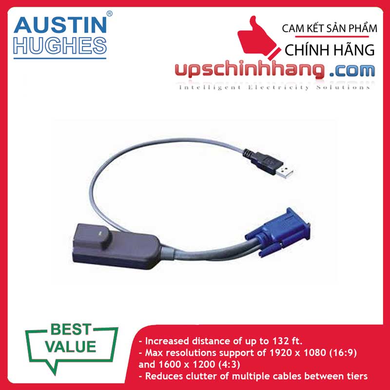 Austin Hughes Cyberview DG-100S | VGA USB Cat6 Switch Dongle