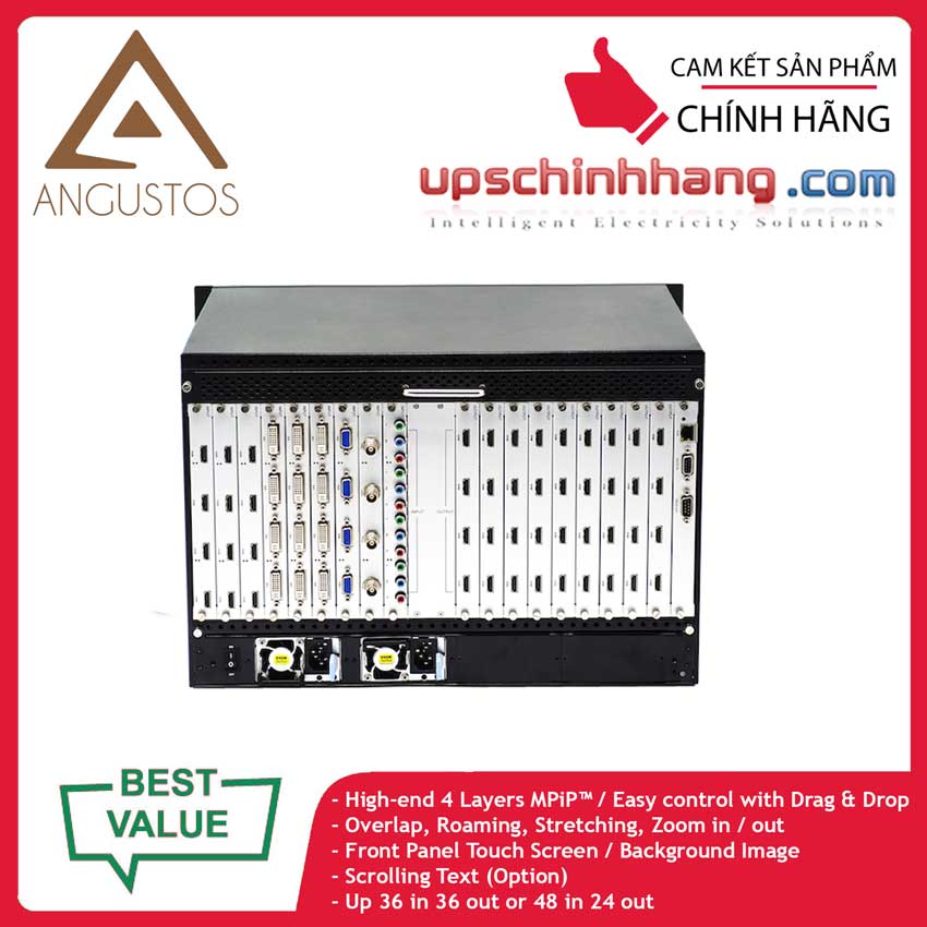 ANGUSTOS ACVW4-3636 - Video Wall Controller 36x36/48x24 Cross Screens Video Wall